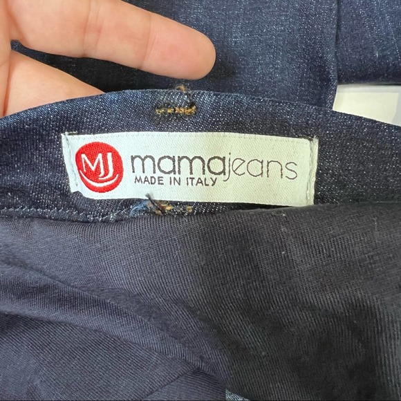 MAMA Jeans Maternity Dark Wash Stretchy Skinny Medium - Picture 8 of 11